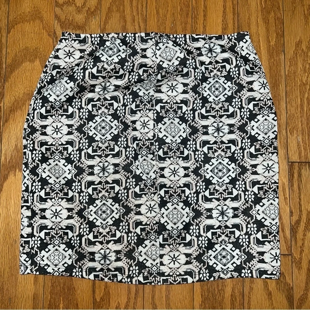 Xhilaration Rose Gold Black Holiday Elegant Mini Skirt Size Small